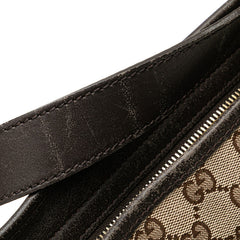 グッチ GGキャンバス ショルダーバッグ 388930 ベージュ ブラウン キャンバス レザー レディース GUCCI 【中古】