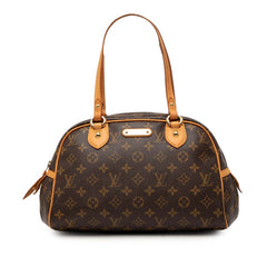 ルイ ヴィトン モノグラム モントルグイユPM ハンドバッグ M95565 ブラウン PVC レザー レディース LOUIS VUITTON 【中古】