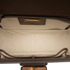 グッチ 100周年記念モデル MUSIC IS MINE バンブー ハンドバッグ ショルダーバッグ 2WAY 681173 ベージュ ブラウン キャンバス レザー レディース GUCCI 【中古】