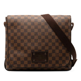 ルイ ヴィトン ダミエ ブルックリンMM 斜め掛け ショルダーバッグ N51211 ブラウン PVC レザー レディース LOUIS VUITTON 【中古】