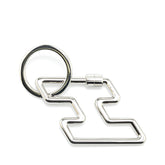 エルメス H トゥ スピード キーホルダー キーリング シルバー メタル レディース HERMES 【中古】