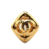 シャネル ヴィンテージ ココマーク ブローチ ゴールド メッキ レディース CHANEL 【中古】