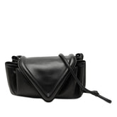 ボッテガヴェネタ ビーク 斜め掛け ショルダーバッグ ブラック レザー レディース BOTTEGAVENETA 【中古】