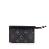 ルイ ヴィトン モノグラム エクリプス ポシェットクレ ヴォワヤージュ コインケース M82776 ブラック PVC レザー メンズ LOUIS VUITTON 【中古】