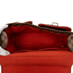 ルイ ヴィトン ダミエ ブロードウェイ ハンドバッグ ショルダーバッグ 2WAY N42270 ブラウン PVC レザー メンズ LOUIS VUITTON 中古