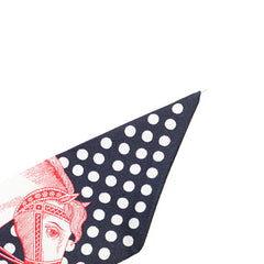 エルメス ツイリー Cavalier en Formes スカーフ ネイビー マルチカラー シルク レディース HERMES 【中古】