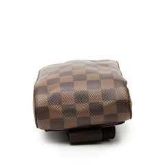 ルイ ヴィトン ダミエ ジェロニモス 旧型 ボディバッグ ウエストバッグ N51994 ブラウン PVC レザー メンズ LOUIS VUITTON 【中古】