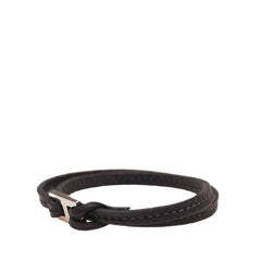 エルメス ティレット ブレスレット ブラック レザー レディース HERMES 【中古】