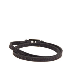 エルメス ティレット ブレスレット ブラック レザー レディース HERMES 【中古】