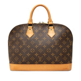 ルイ ヴィトン モノグラム アルマ ハンドバッグ M51130 ブラウン PVC レザー レディース LOUIS VUITTON 中古