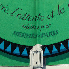 エルメス カレ 90 馬着 Couvertures et tenues de Jour スカーフ グリーン マルチカラー シルク レディース HERMES 中古