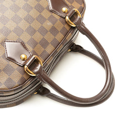 ルイ ヴィトン ダミエ ドゥオモ ハンドバッグ N60008 ブラウン PVC レザー レディース LOUIS VUITTON 【中古】