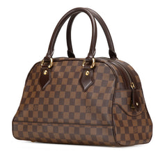 ルイ ヴィトン ダミエ ドゥオモ ハンドバッグ N60008 ブラウン PVC レザー レディース LOUIS VUITTON 【中古】