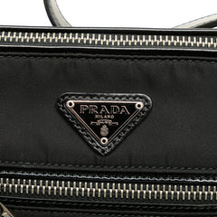 プラダ 三角ロゴプレート ハンドバッグ ワンショルダーバッグ BN1834 ブラック ナイロン レザー レディース PRADA 【中古】