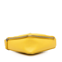 プラダ 三角ロゴプレート トライアングル ショルダーバッグ イエロー レザー サフィアーノレザー レディース PRADA 【中古】