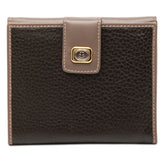 グッチ オールドグッチ 二つ折り財布 035 959 0322 ブラック ブラウン レザー レディース GUCCI 【中古】