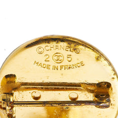 シャネル 31 RUE CAMBON ココマーク マトラッセ ブローチ ゴールド メッキ レディース CHANEL 【中古】