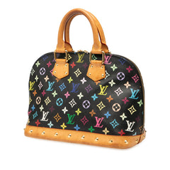 ルイ ヴィトン モノグラム マルチカラー アルマ ハンドバッグ M92646 ブラック マルチカラー PVC レザー レディース LOUIS VUITTON 【中古】