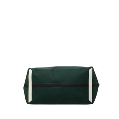 バーバリー アーカイブ クレスト トートバッグ グリーン ホワイト キャンバス レザー レディース BURBERRY 中古