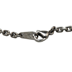 ルイ ヴィトン モノグラム ボールド ネックレス M01191 シルバー ブラック ステンレススチール メンズ LOUIS VUITTON 【中古】