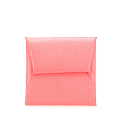 エルメス バスティア コインケース ローズアザレ ピンク シェーブル レディース HERMES 【中古】