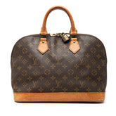 ルイ ヴィトン モノグラム アルマPM ハンドバッグ M51130 ブラウン PVC レザー レディース LOUIS VUITTON 【中古】
