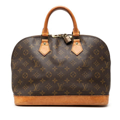 ルイ ヴィトン モノグラム アルマPM ハンドバッグ M51130 ブラウン PVC レザー レディース LOUIS VUITTON 【中古】