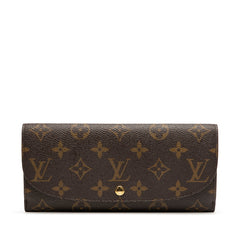 ルイ ヴィトン モノグラム ポルトフォイユ ルイーズ 長財布 M60460 ブラウン PVC レザー レディース LOUIS VUITTON 【中古】