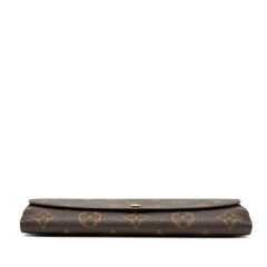 ルイ ヴィトン モノグラム ポルトフォイユ ルイーズ 長財布 M60460 ブラウン PVC レザー レディース LOUIS VUITTON 【中古】