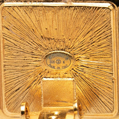 シャネル ココマーク イヤリング B20K刻印 ゴールド ブラック ホワイト メッキ レジン レディース CHANEL 【中古】