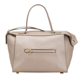 セリーヌ リング スモール ライトトープ ハンドバッグ グレージュ ベージュ レザー レディース CELINE 【中古】