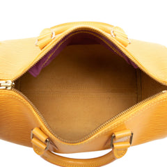 ルイ ヴィトン エピ スピーディ25 ハンドバッグ ミニボストンバッグ M43019 タッシリイエロー レザー レディース LOUIS VUITTON 【中古】