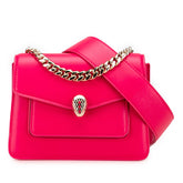 ブルガリ セルペンティ フォーエバー ハンドバッグ ショルダーバッグ 2WAY ピンク レザー レディース BVLGARI 【中古】