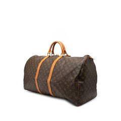 ルイ ヴィトン モノグラム キーポル60 ボストンバッグ トラベルバッグ M41422 ブラウン PVC レザー レディース LOUIS VUITTON 【中古】