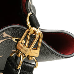 ルイ ヴィトン モノグラム アンプラント ネオノエMM ハンドバッグ ショルダーバッグ 2WAY M45497 ブラック ノワール ベージュ レザー レディース LOUIS VUITTON 【中古】