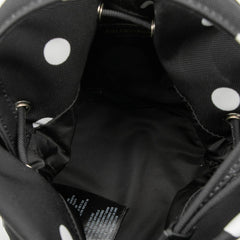 バレンシアガ ドット ウィールXS ハンドバッグ バケットバッグ ショルダーバッグ 2WAY 619458 ブラック ホワイト ナイロン レディース BALENCIAGA 【中古】