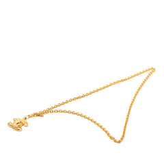 シャネル マトラッセ ココマーク ロングネックレス ゴールド メッキ レディース CHANEL 【中古】