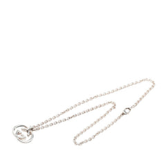グッチ インターロッキングG GGロゴ チェーン ペンダント ネックレス SV925 シルバー レディース GUCCI 中古