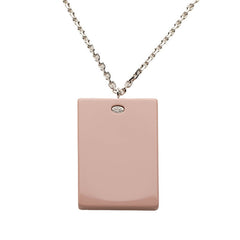 シャネル ココマーク チェーン ペンダント ネックレス 04A刻印 ピンク シルバー メタル プラスチック ラインストーン レディース CHANEL 中古