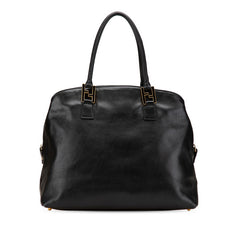 フェンディ セレリア ハンドバッグ ブラック レザー レディース FENDI 【中古】