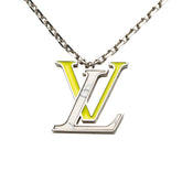 ルイ ヴィトン ペンダント LV カラーズ チェーンロングネックレス M00526 シルバー イエロー ホワイト メタル レディース LOUIS VUITTON 【中古】