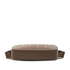 グッチ 100周年記念 ロゴ ウエストバッグ ボディバッグ 602695 ブラウン レザー レディース GUCCI 中古