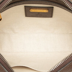 グッチ 100周年記念 ロゴ ウエストバッグ ボディバッグ 602695 ブラウン レザー レディース GUCCI 中古