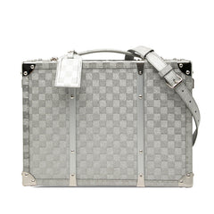 ルイ ヴィトン ダミエ グリッター ハードトランク トランク ショルダーバッグ 2WAY M20478 シルバー レザー レディース LOUIS VUITTON 【中古】