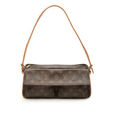 ルイ ヴィトン モノグラム ヴィバシテMM ワンショルダーバッグ M51164 ブラウン PVC レザー レディース LOUIS VUITTON 【中古】