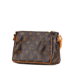 ルイ ヴィトン モノグラム ヴィバシテPM ショルダーバッグ M51165 ブラウン PVC レザー レディース LOUIS VUITTON 【中古】