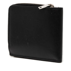 サンローラン イースト ウエスト 二つ折り財布 コンパクトウォレット 556268 ブラック レザー メンズ SAINT LAURENT 【中古】