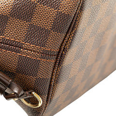 ルイ ヴィトン ダミエ ネヴァーフルMM ショルダーバッグ トートバッグ N51105 ブラウン PVC レザー レディース LOUIS VUITTON 【中古】