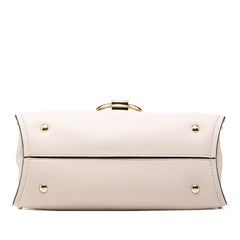 サルヴァトーレフェラガモ ガンチーニ マーゴット ハンドバッグ ショルダーバッグ 2WAY ピンク ベージュ レザー レディース Salvatore Ferragamo 【中古】