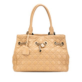 ディオール カナージュ レディディオール ハンドバッグ トートバッグ ブラウン ベージュ ラムスキン レディース Dior 【中古】
